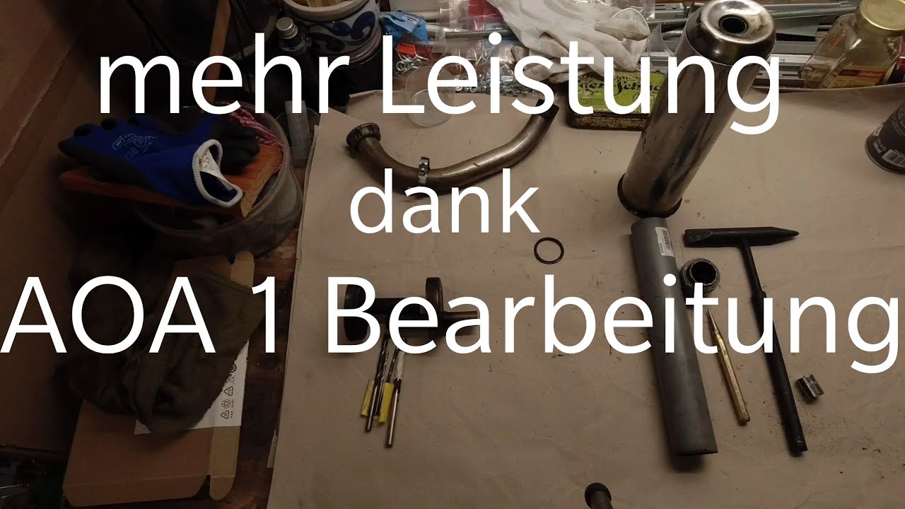 Simson AOA 1 Umbau - Auspuff Tuning Anleitung | S61Projekt #6