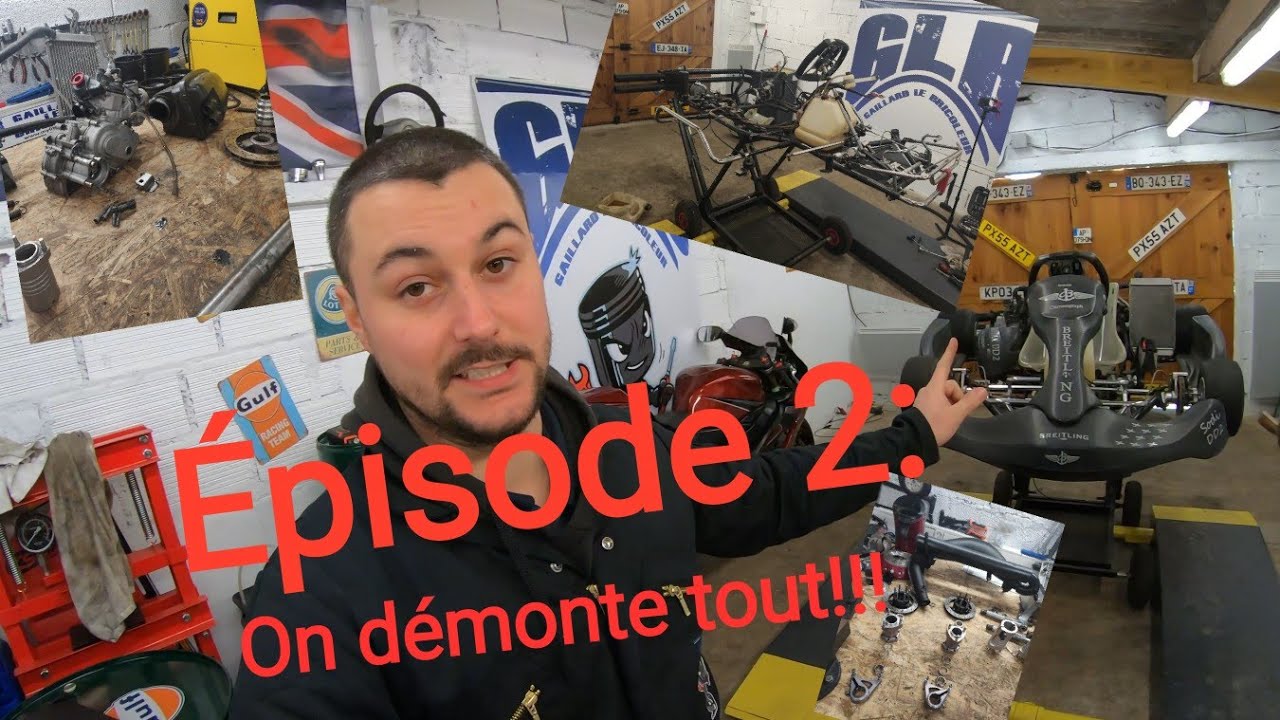 Épisode 2, le kart ne ressemble plus à un kart!🤣 on démonte tout! 💪