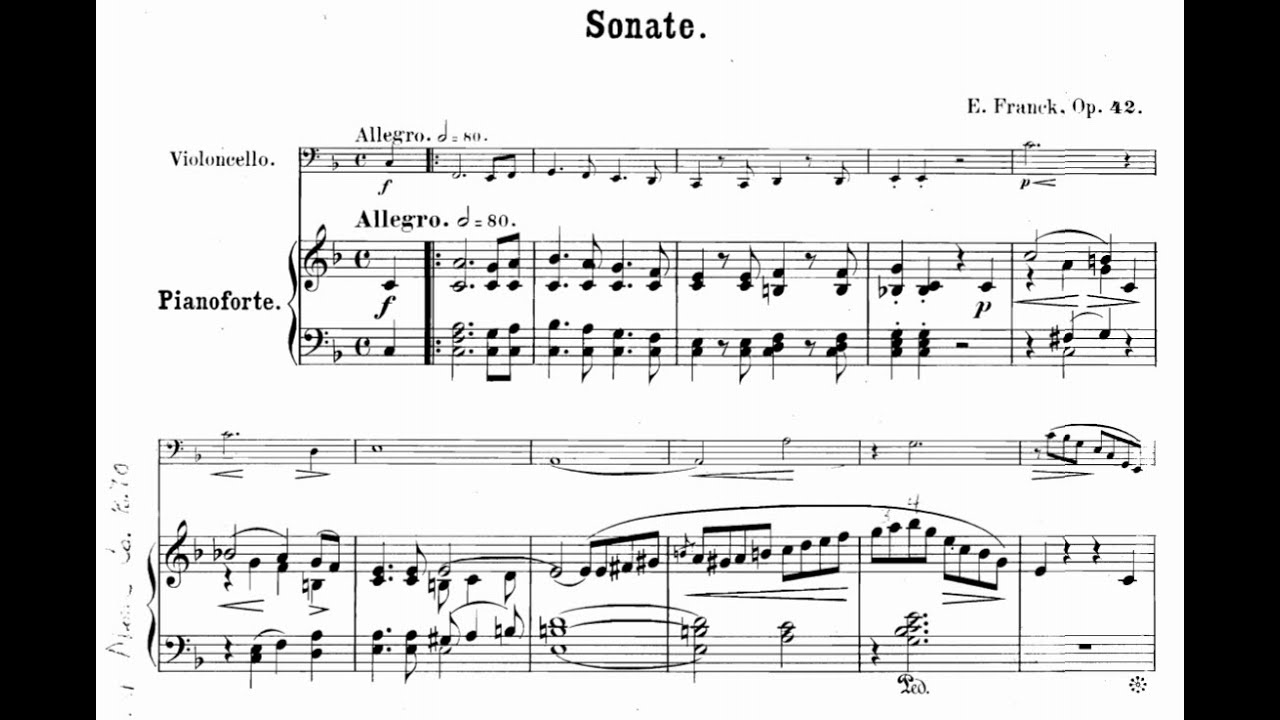 Eduard Franck - Cello Sonata in F Major, Op.42