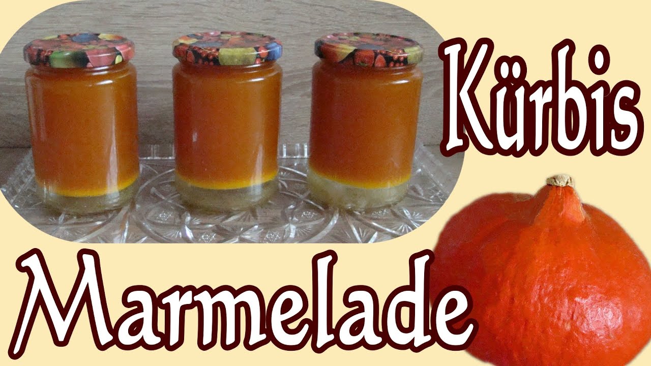 Kürbismarmelde mit Kokosnussmilch |  Kürbiskonfitüre Rezept | Marmelade