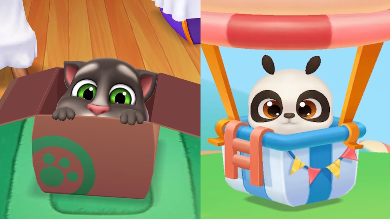 My Talking Tom 2 Level 1 Vs My Talking Panda 2 Level 1