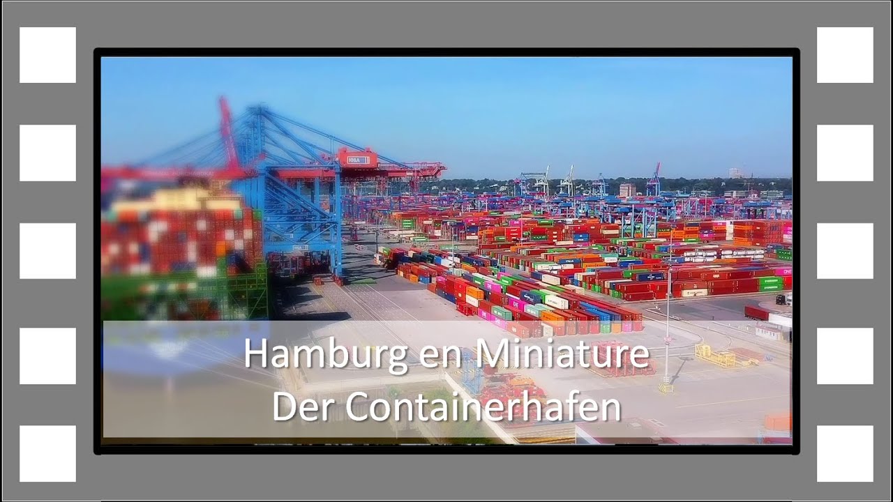 Hamburger Containerhafen - Mit Ever ACE (Tilt Shift)