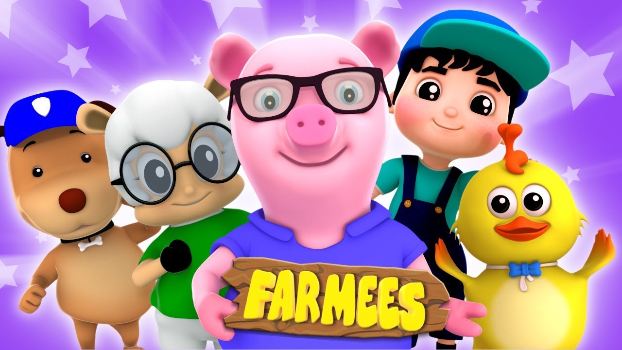 Five Little Farmees | Nursery Rhymes For Children