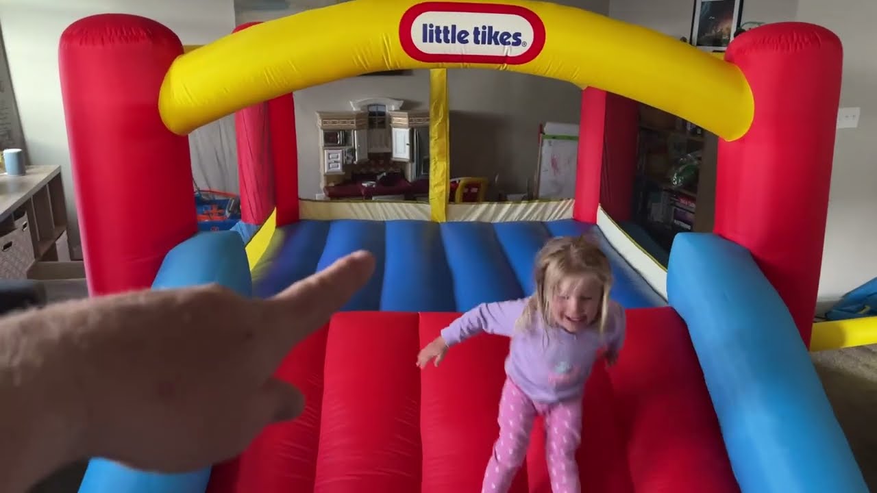 Little Tikes Jump 'n Slide Inflatable Bouncer Includes Heavy Duty Blower Review