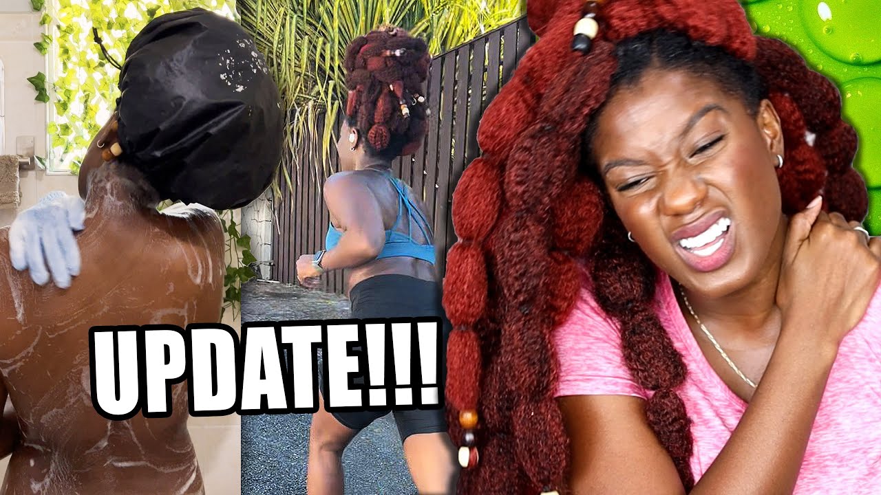 TOO MUCH HAIR??! | Bubble Braids UPDATE!!!