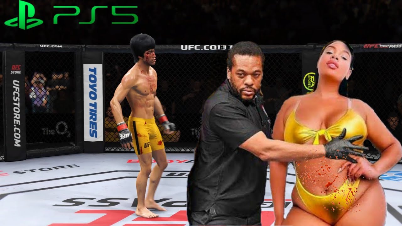 UFC4  Bruce Lee vs Erika Lipps EA Sports UFC 4