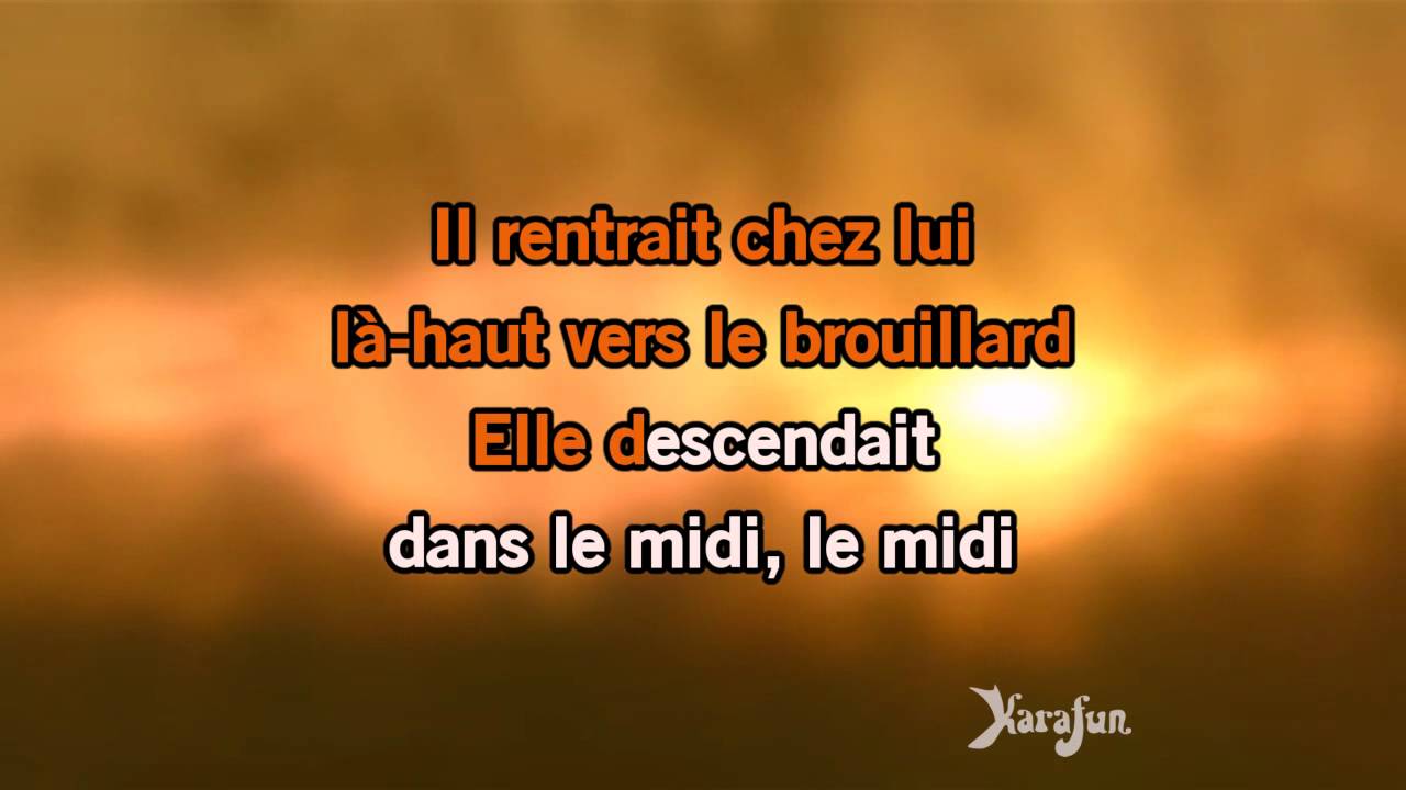 Karaoké Une belle histoire - Michel Fugain *