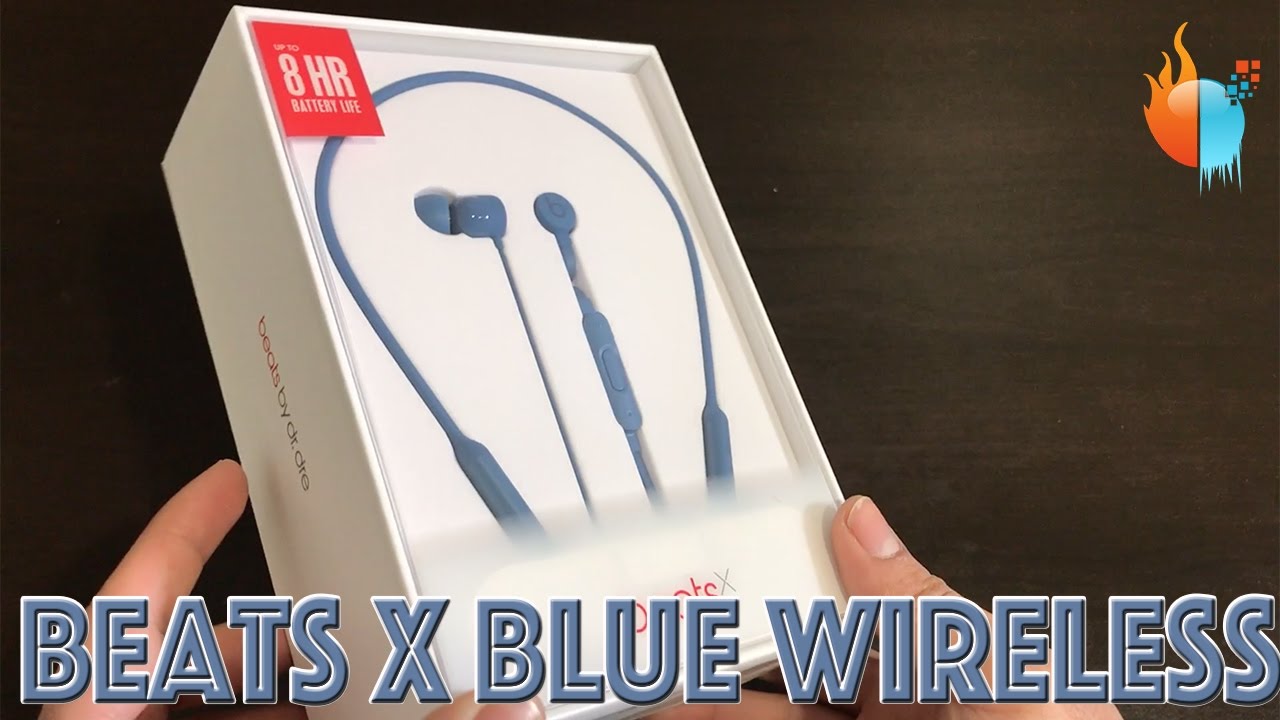 BeatsX Wireless Earphones Blue Unboxing and First Look