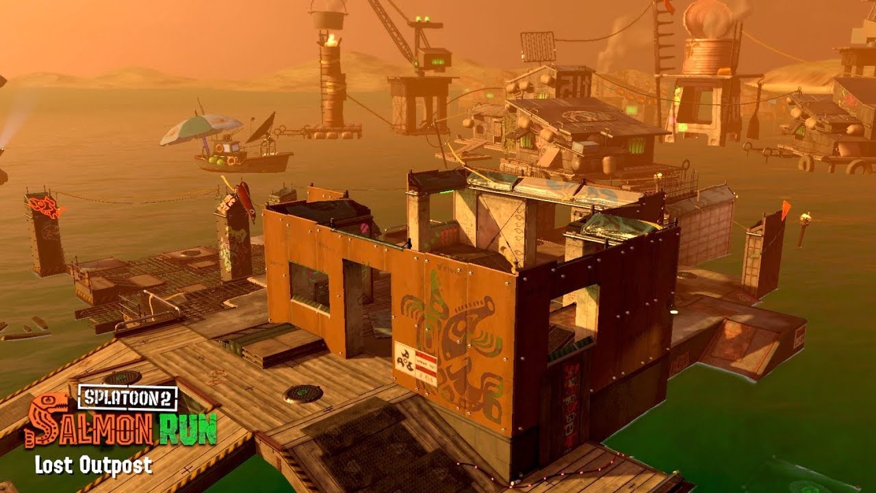 Splatoon 2 - Salmon Run (New Map - Lost Outpost)
