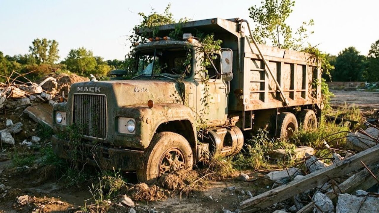 ASMR Car Restoration! Mack R-Series Dump Truck | Extreme Structural Decay to Heavy-Duty Rebirth