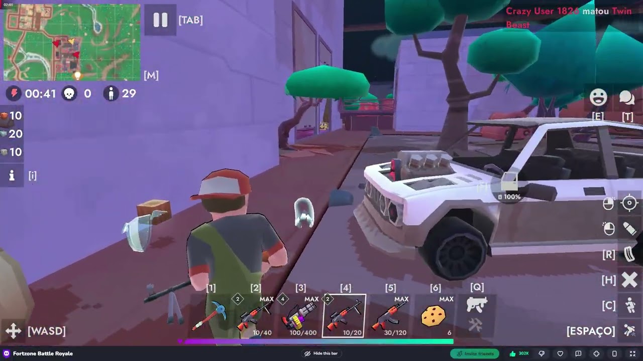 FORTZONE BATTLE ROYALE | Sobrevivendo ao Caos no Campo de Batalha Gigante