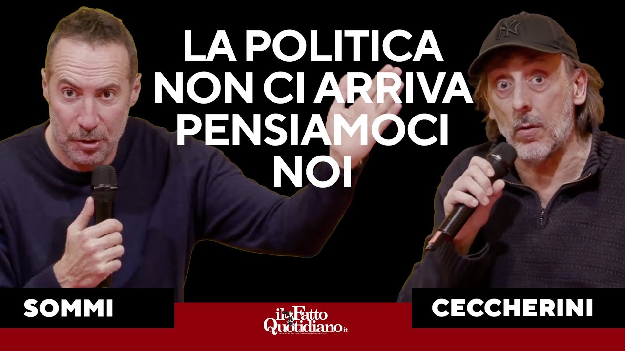 Luca Sommi con Massimo Ceccherini: 