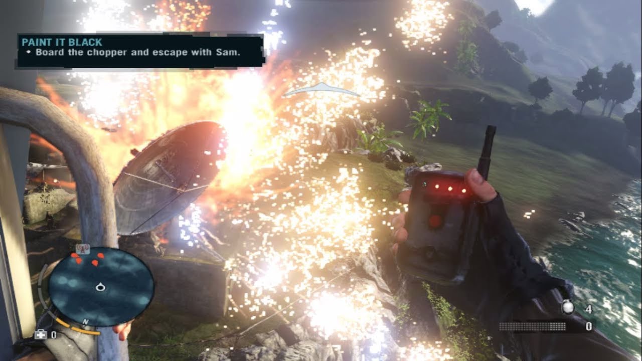 farcry 3 - Prevent The Enemy From Disarming The Bomb,Board The Chopper & Escape With Sam
