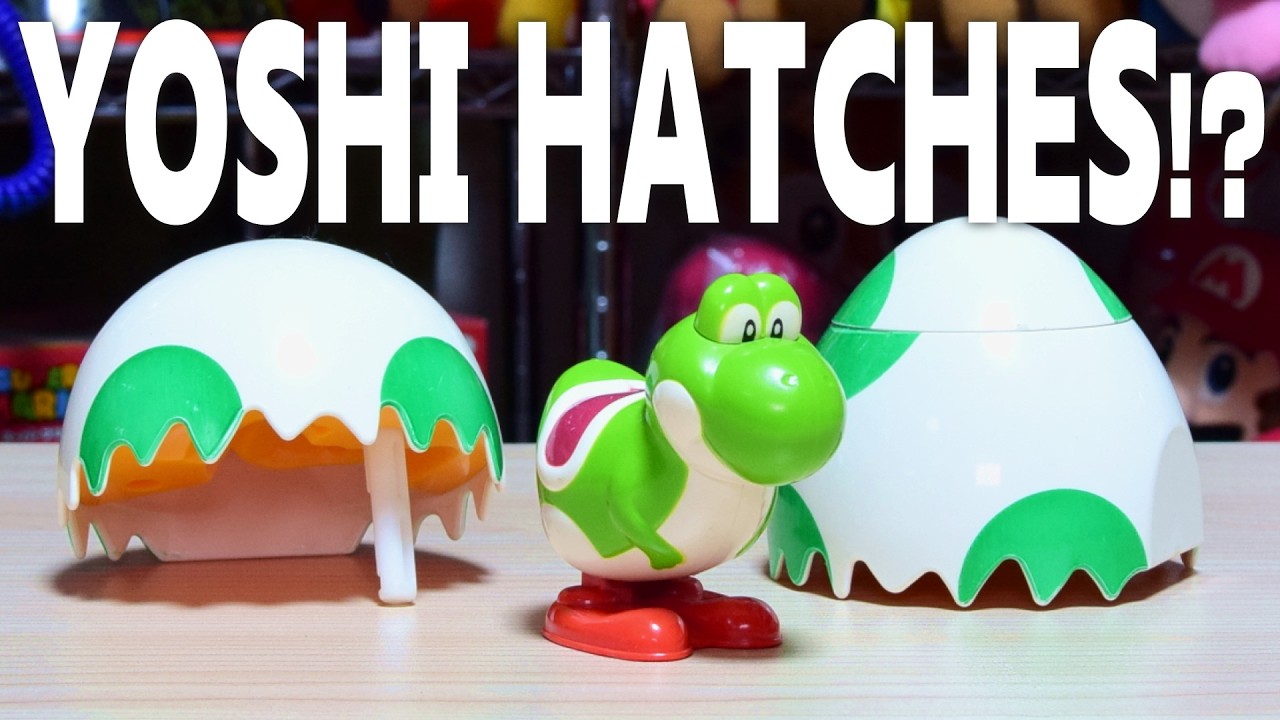 This 90s Yoshi Toy Suddenly Hatches! | Vintage Super Mario Toy from Japan