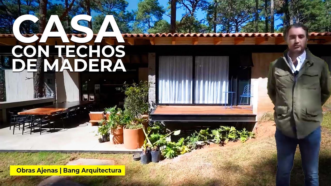 Increíble CASA en EL BOSQUE con TECHOS DE MADERA a DOS AGUAS | | Obras Ajenas | Bang Arquitectura