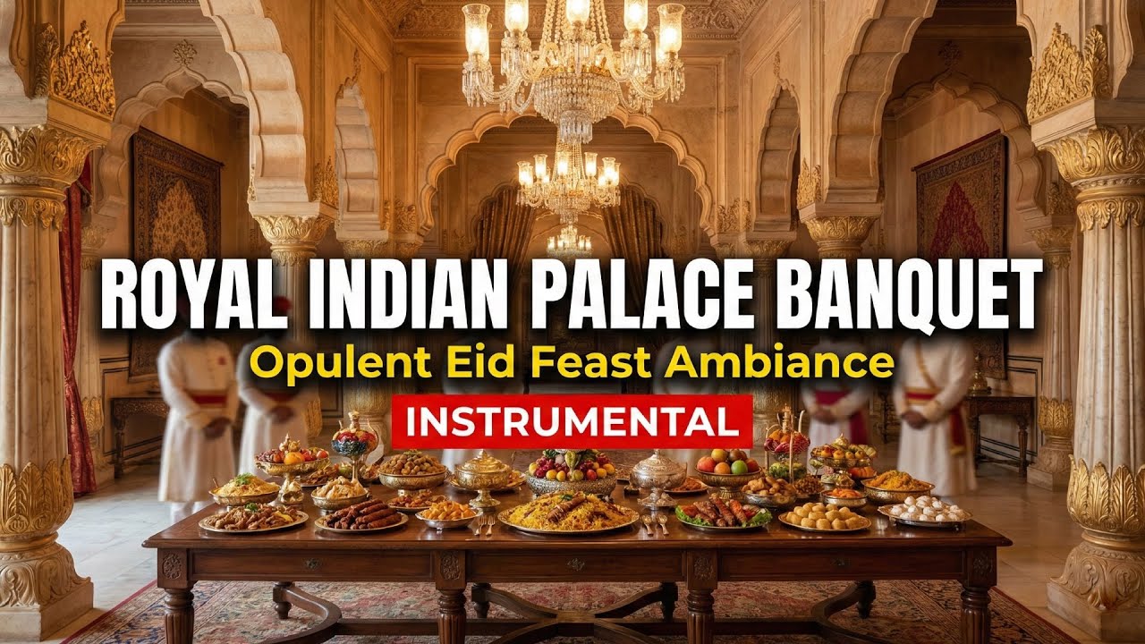 Royal Indian Restaurant Songs: Eid Special Ambience | 12 Hours Sitar Sarangi Luxury Background Music
