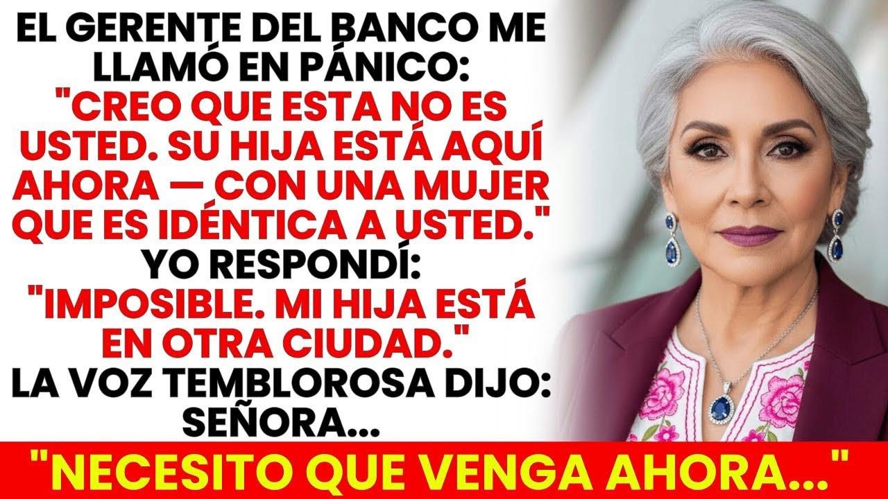 El Banco Me Llamó Su Hija Está Aquí Con Alguien Idéntica A Usted... ¿No Vive En Otra Ciudad