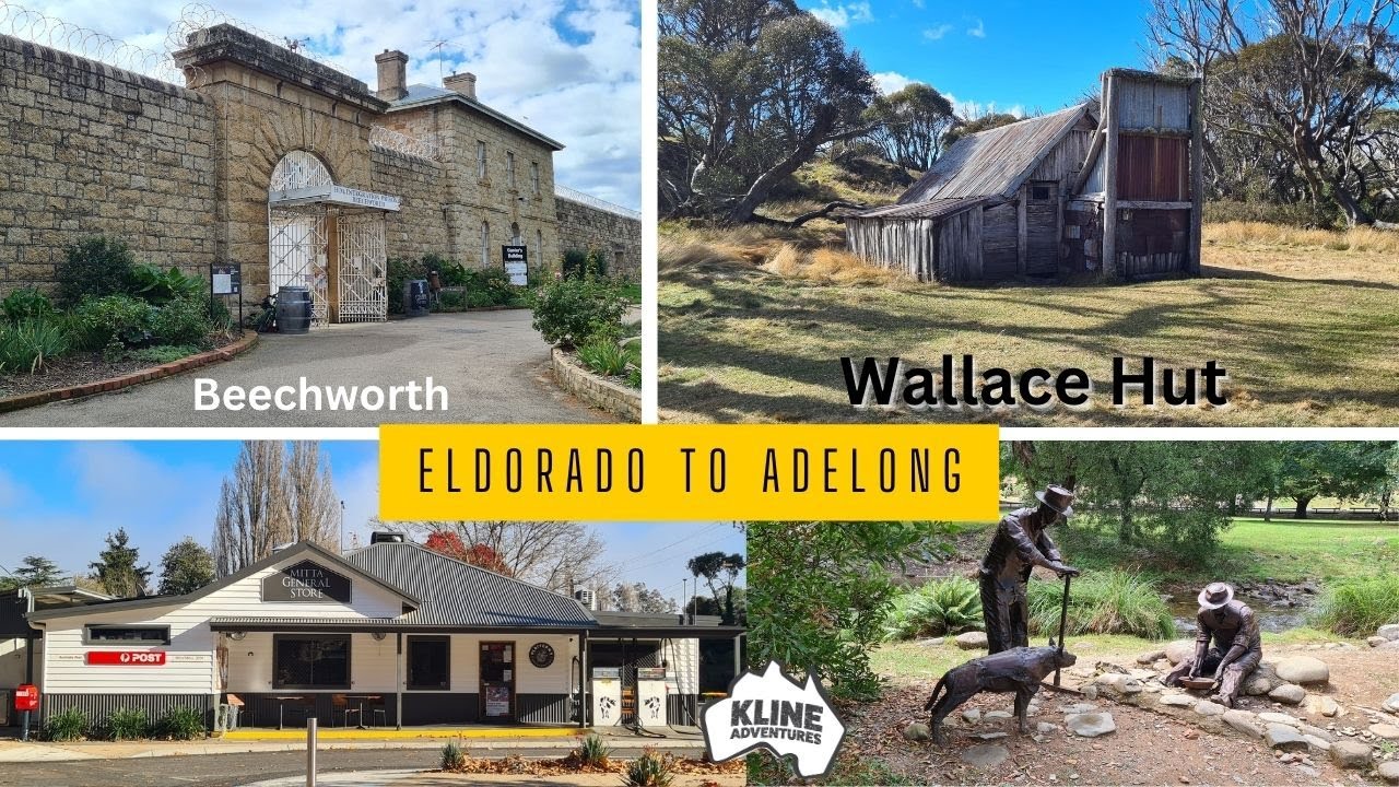 Eldorado to Adelong, stopping in Beechworth, Bright, Mt Hotham, Wallace Hut, McNamara Hut, Mitta Mit