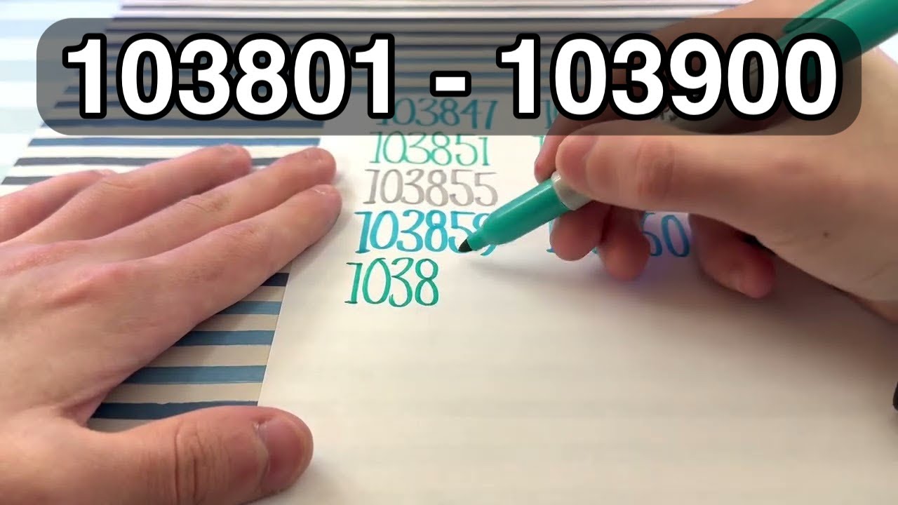 ✍️ Writing 103801 to 103900