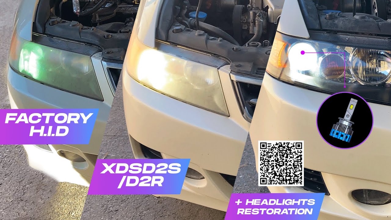 Acura 2006 TSX || LED X-D2S on H.I.D. System || Plus HeadLights Restoration 🤜🤛