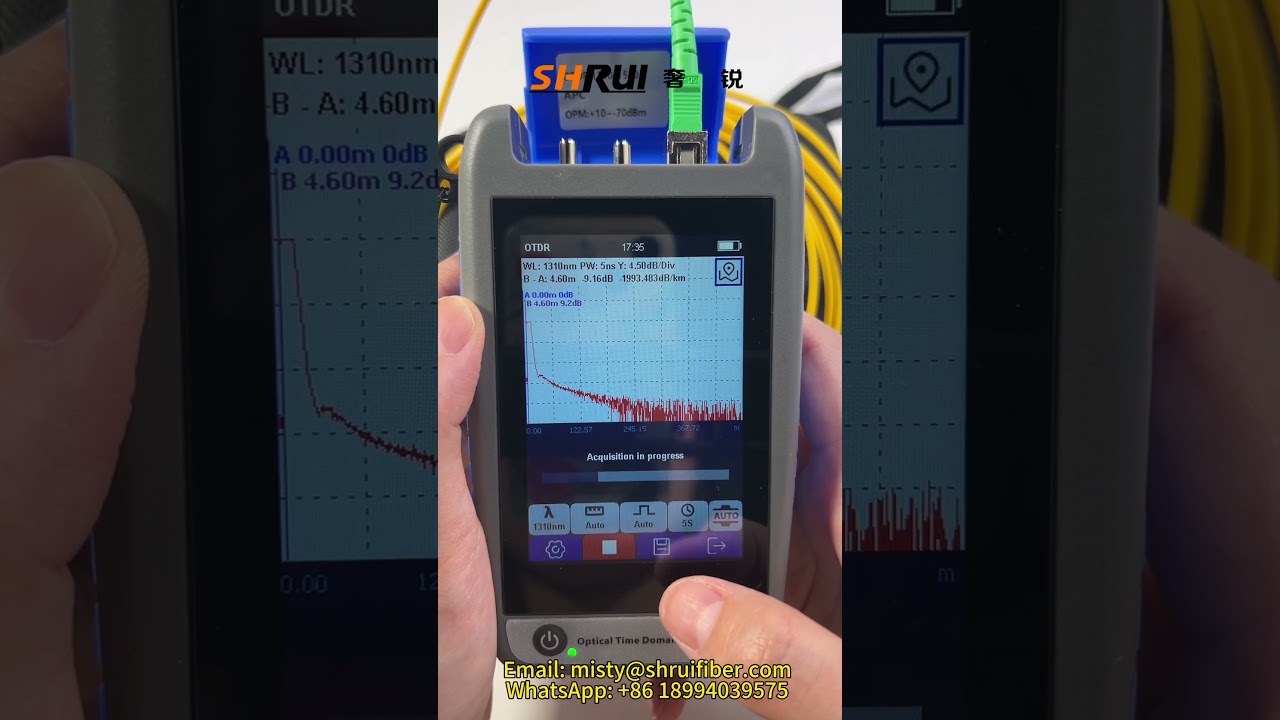 SR350 Pocket OTDR test 5m fiber optic #ftth#