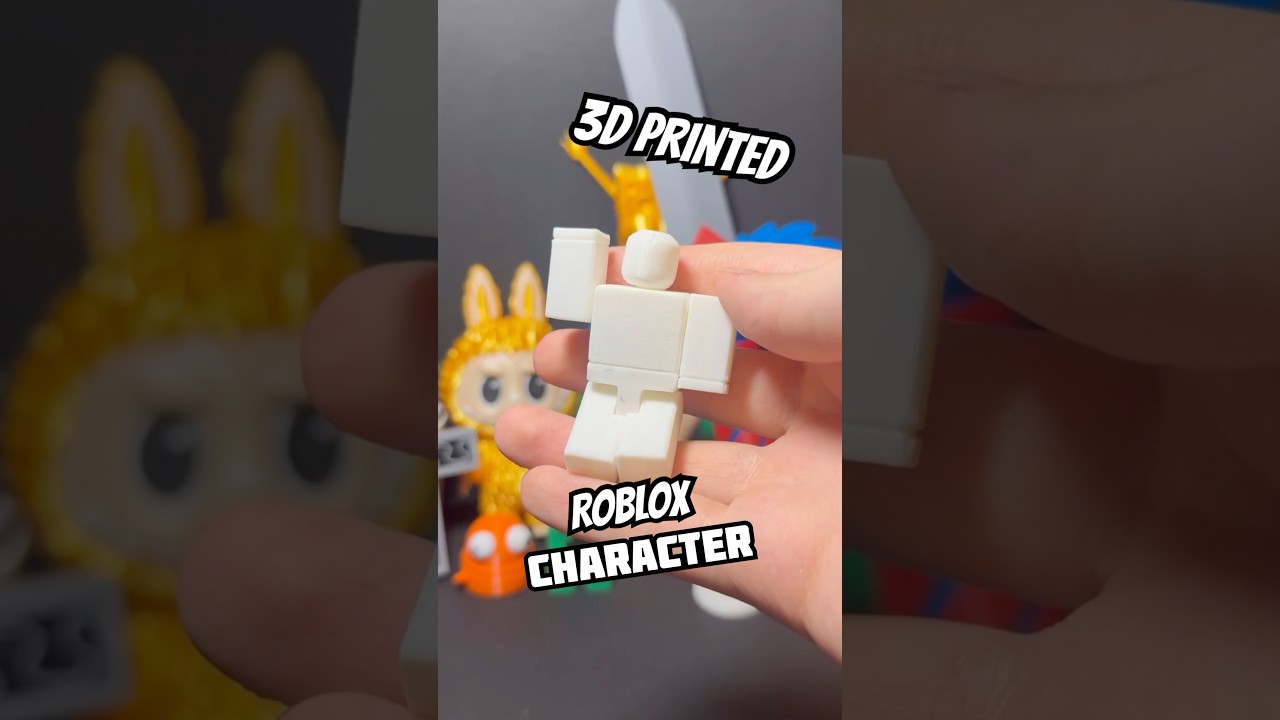 3D Printed Roblox Character?! #roblox #3dprinting