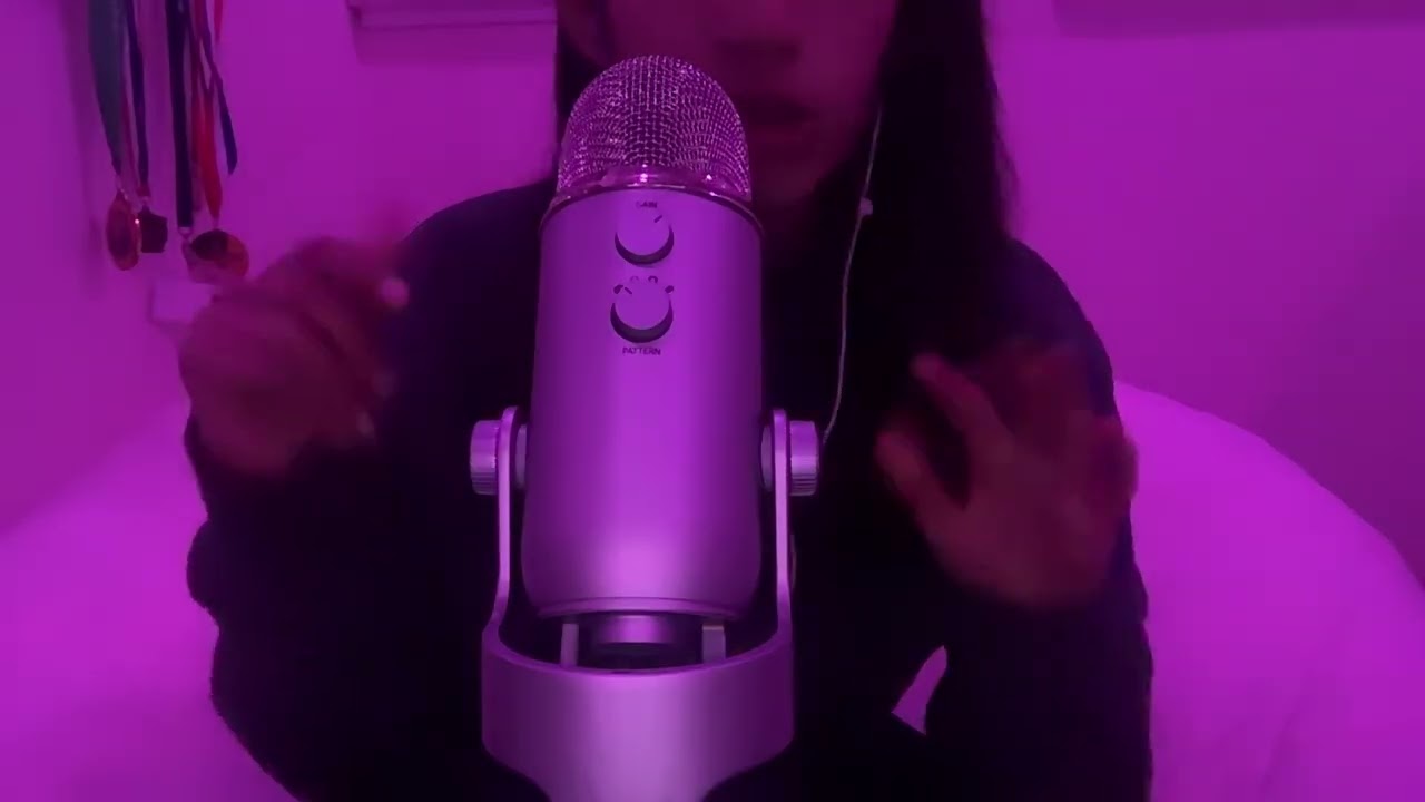 ASMR whispers & hand sounds | videomas day 1 🎄