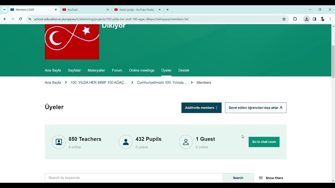 eTwinning Porojelerine Öğrenci Ekleme Nasıl Yapılır?