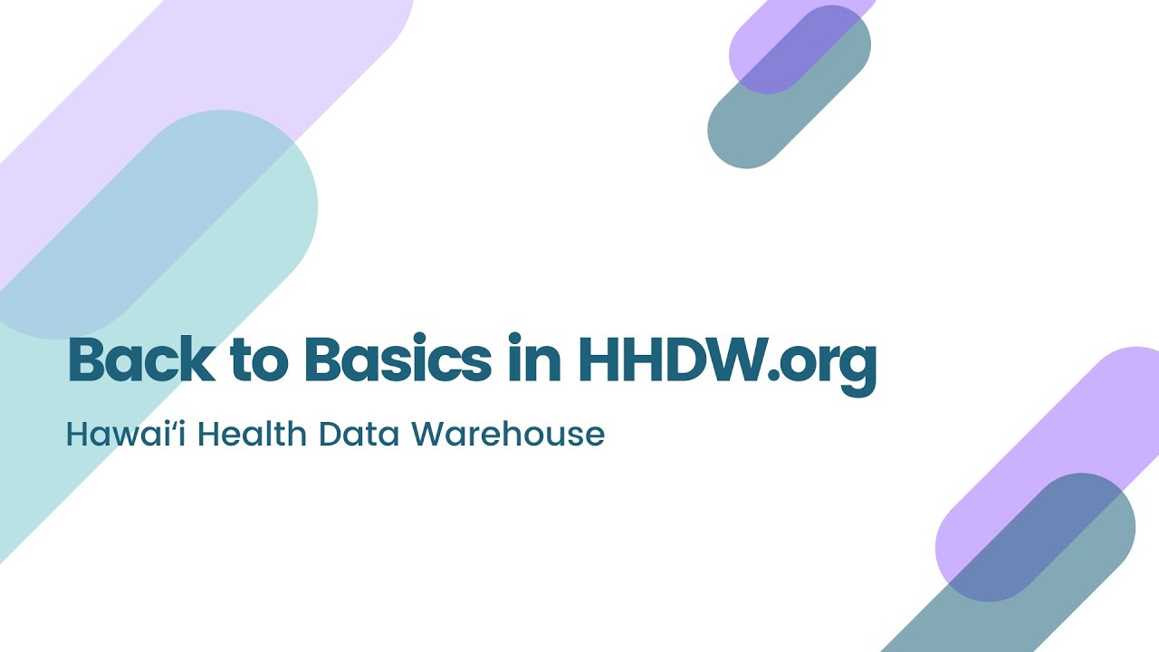 Coffee Break Webinar | Back to Basics in HHDW.org