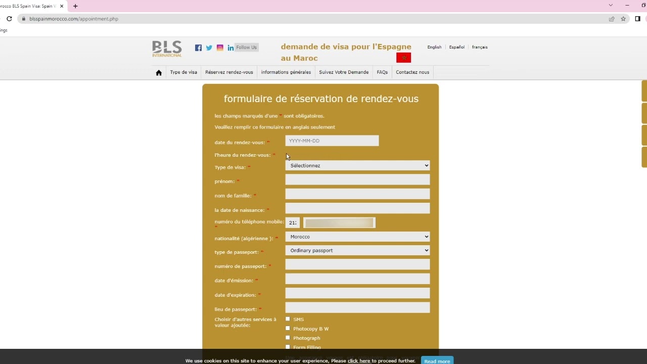 طريقة التسجيل ب موقع bls و أخذ موعد مع القنصلية   July 2022