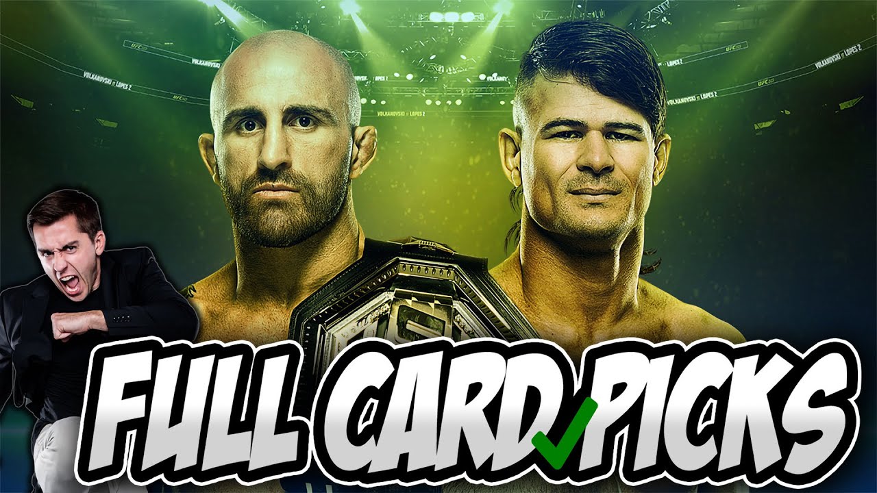 FINCH'S FULL CARD UFC 325 VOLKANOVSKI VS LOPES PICKS