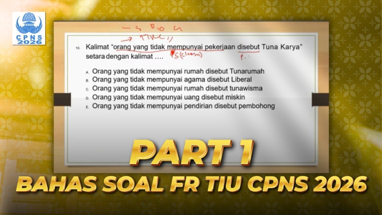 SOAL TIU SKD CPNS 2026 | Analogi Kalimat