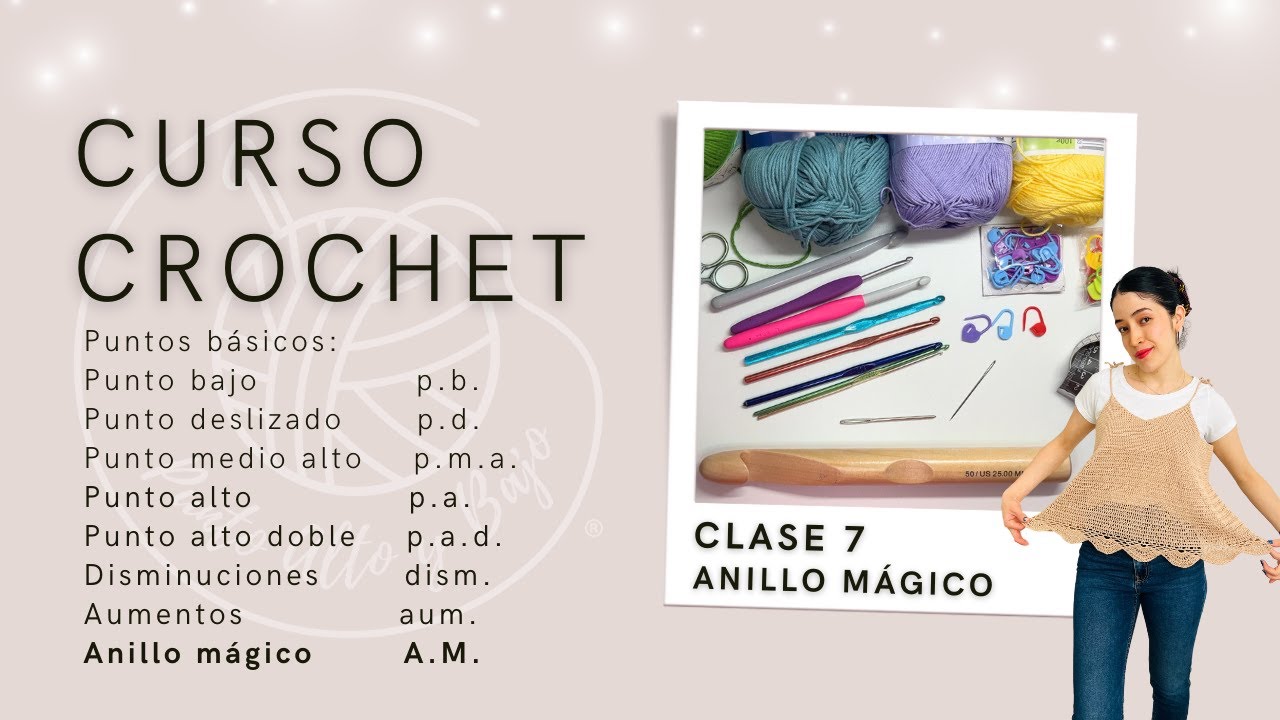 CURSO CROCHET CLASE 7 ANILLO MAGICO