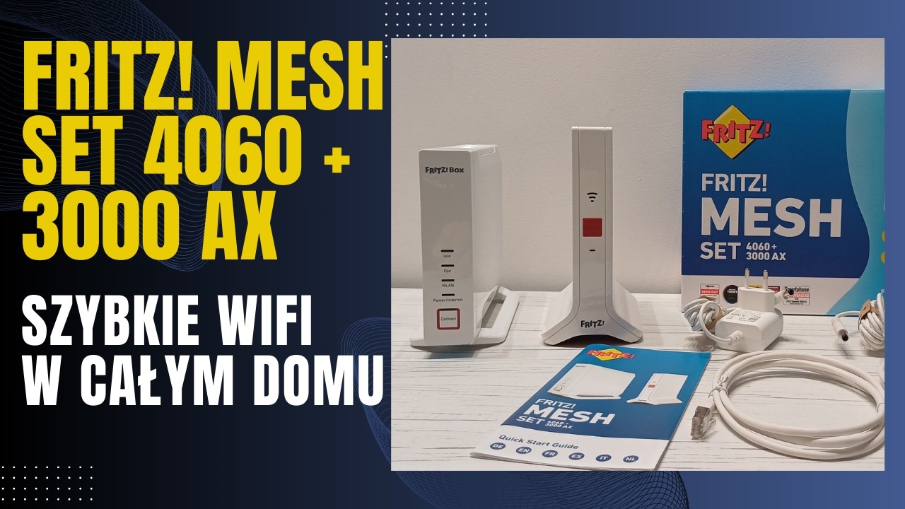 Fritz! MESH SET 4060+ 3000 AX - szybkie wifi w całym domu