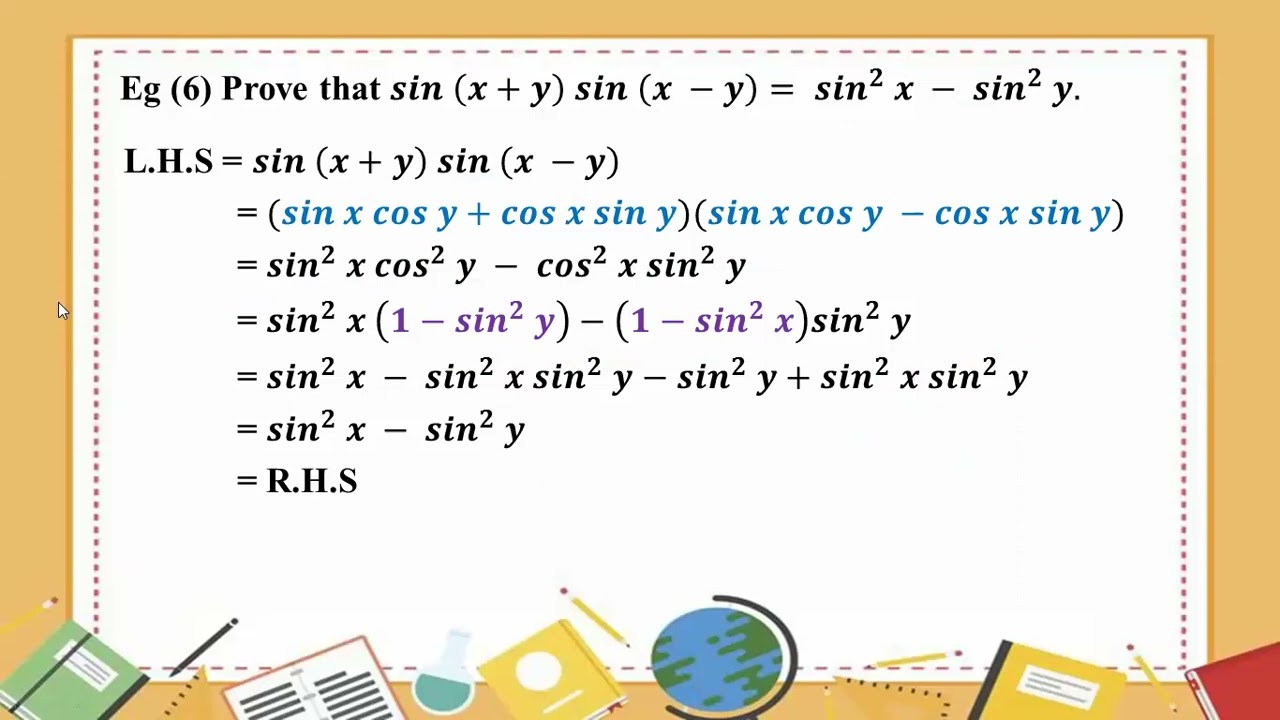 # Grade 11 Math (new course) ch 10 (eg 6+7)