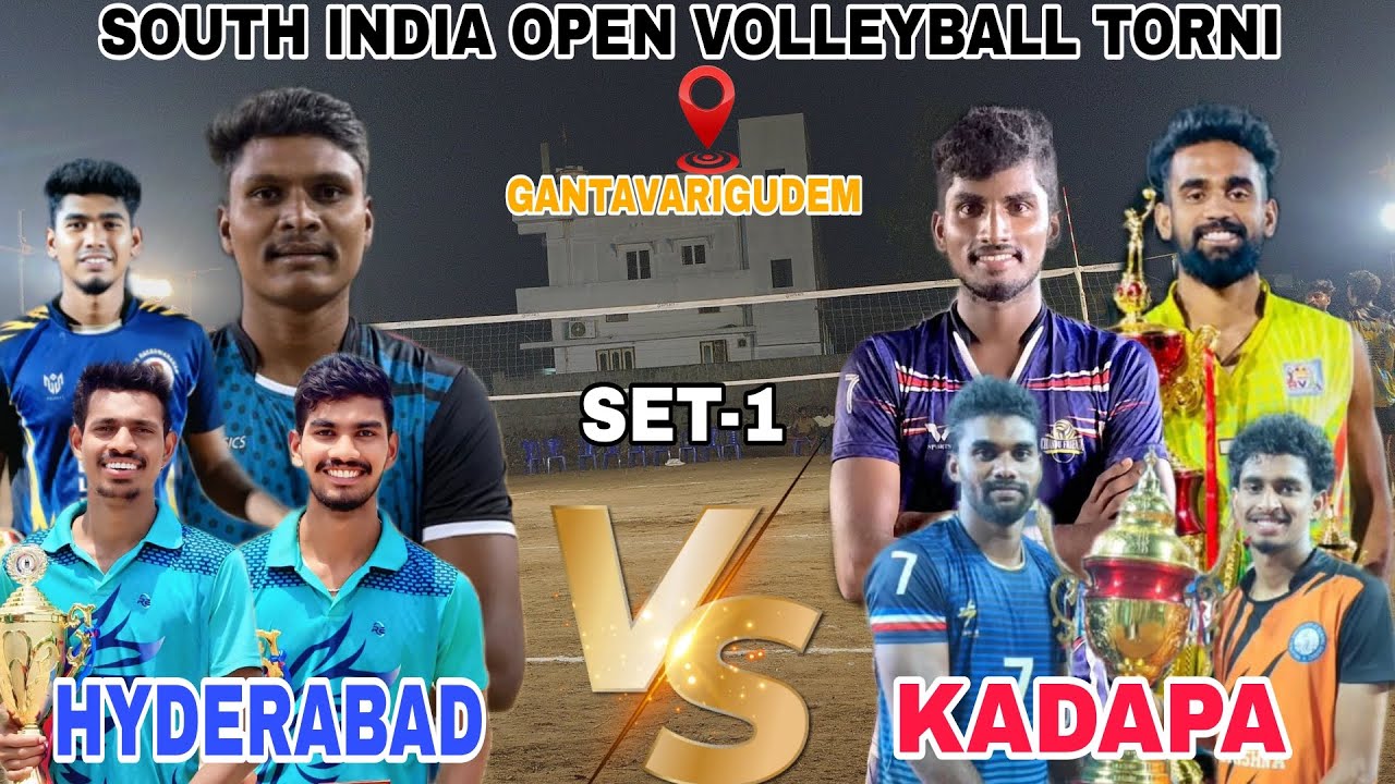 Thurram Naveen,Gani,Saketh🆚Kalyan ,Venkanna | SET-1| Gantavarigudem #volleyball Torni | ABHI EDITS |