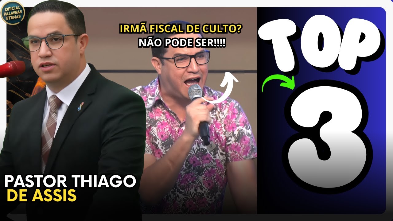 TOP3️⃣ Testemunhos fortes , Pastor THIAGO DE ASSIS E Pregação completa🔥