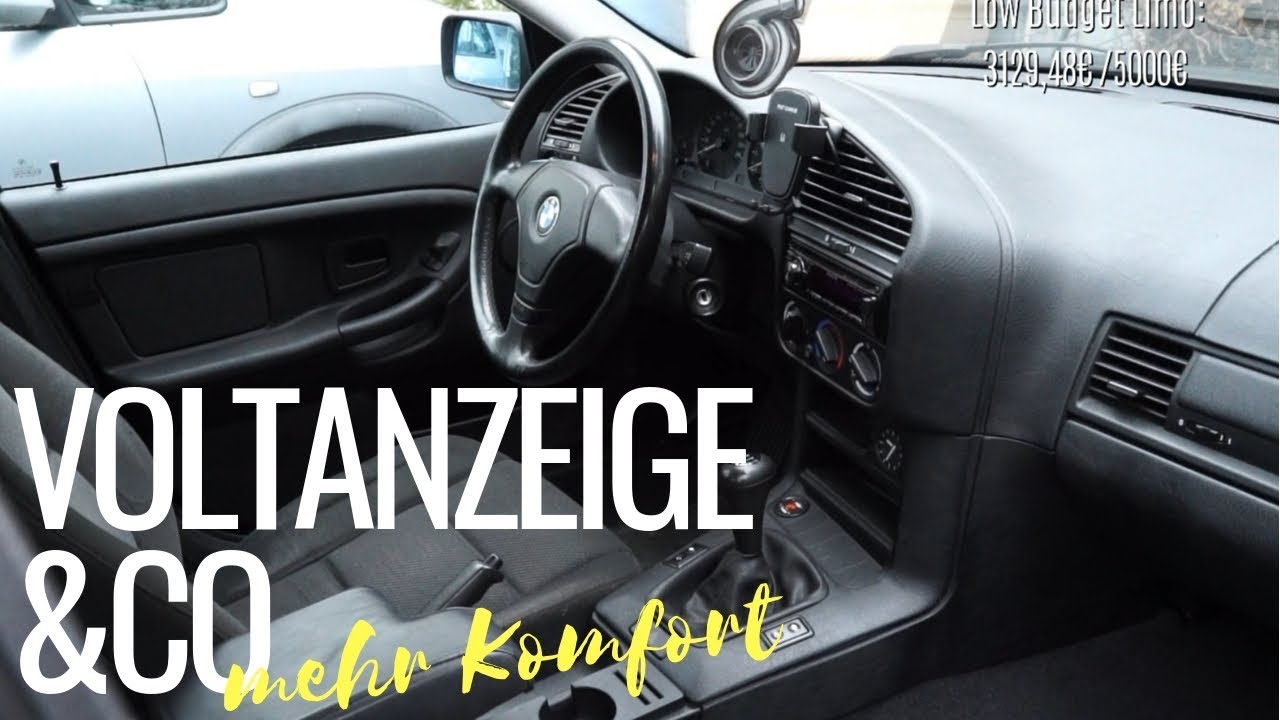 BMW E36 316i | Induktives Laden, Radio, Lenkrad, Mittelarmlehne und Getränkehalter - LBL Projekt #14