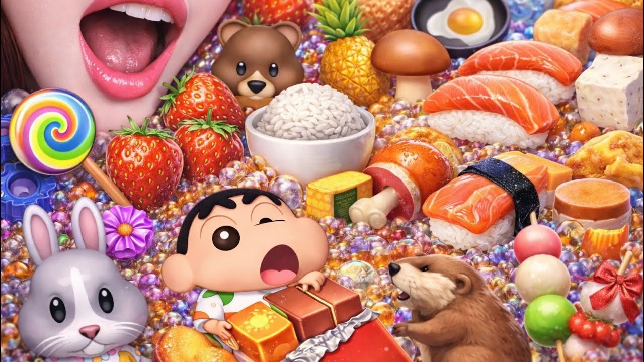 🍓🧸 Ultimate Cute Food ASMR Feast | Satisfying Eating Sounds | No Talking ✨