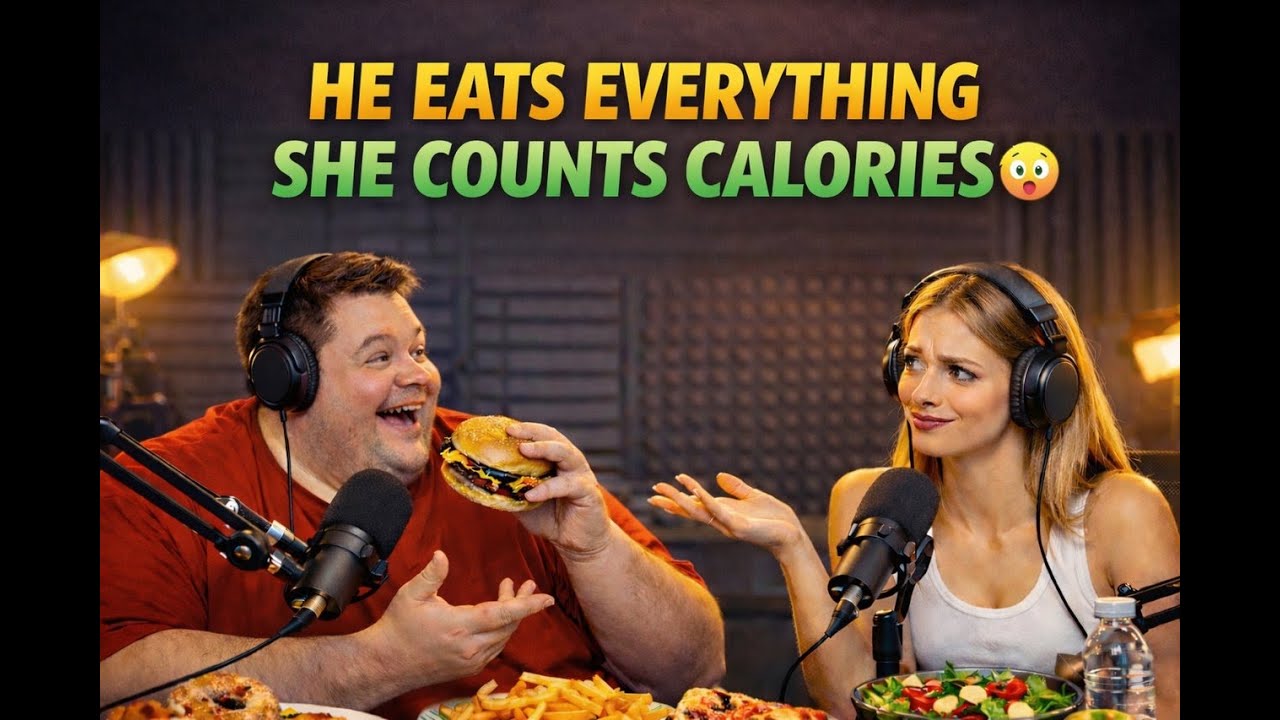 He Eats Everything… She Counts Every Calorie 😳 | Learn English with a Fun Talk