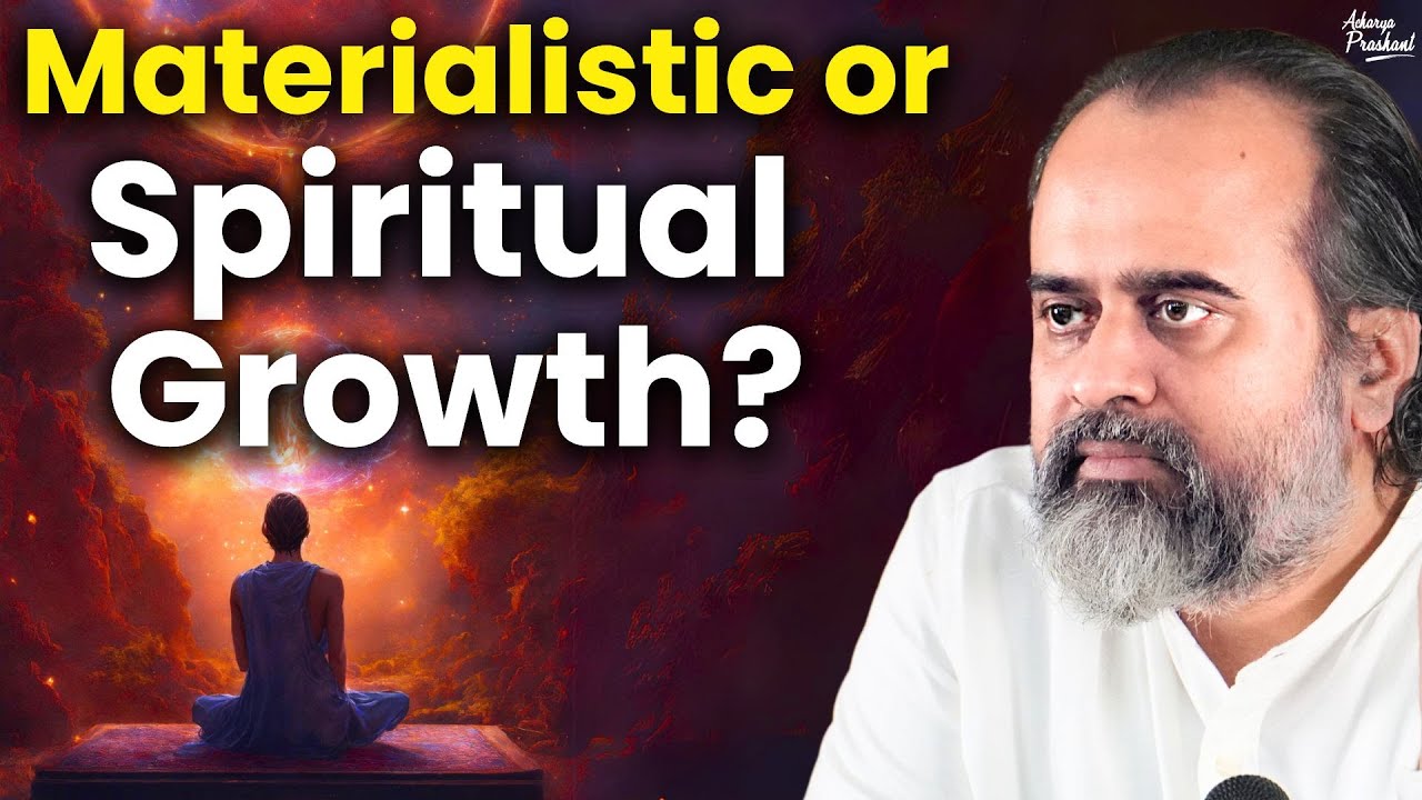Materialistic growth or Spiritual&nbsp;Growth? || Acharya Prashant, at ICT Mumbai (2022)
