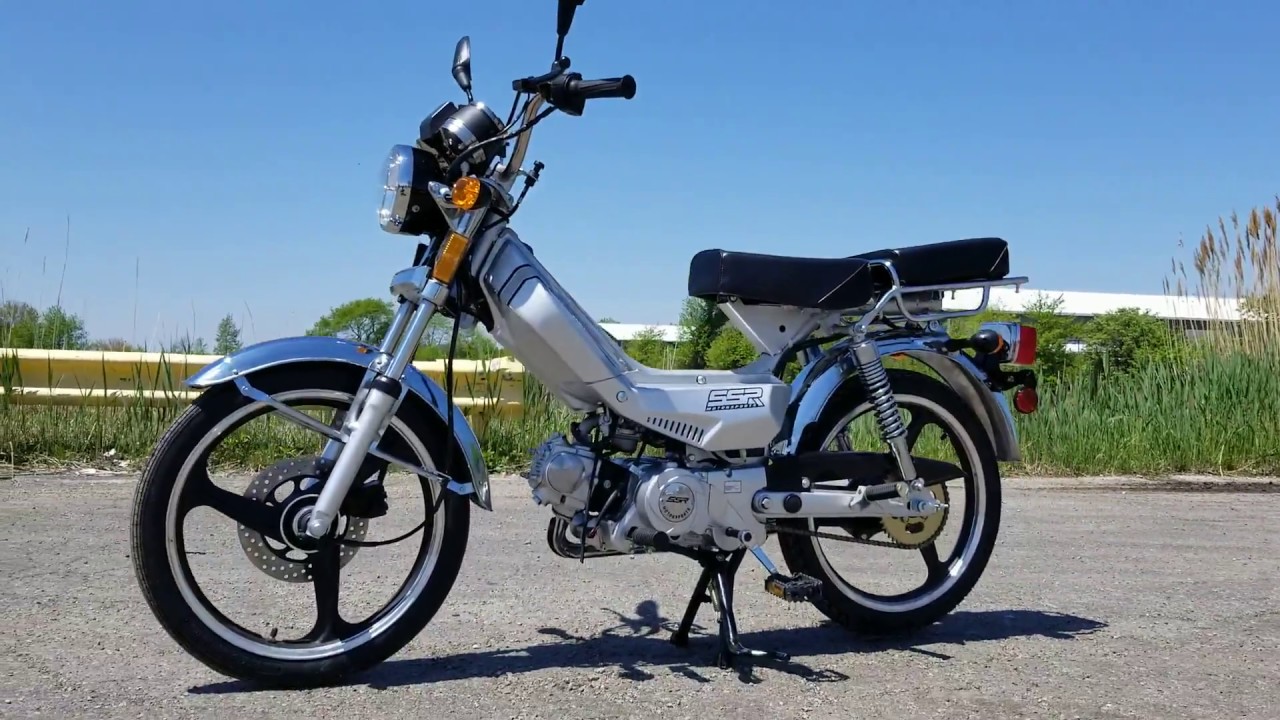 SILVER LAZER 5 49CC MOPED 50CC SCOOTER WITH PEDALS No License Required In Most States!