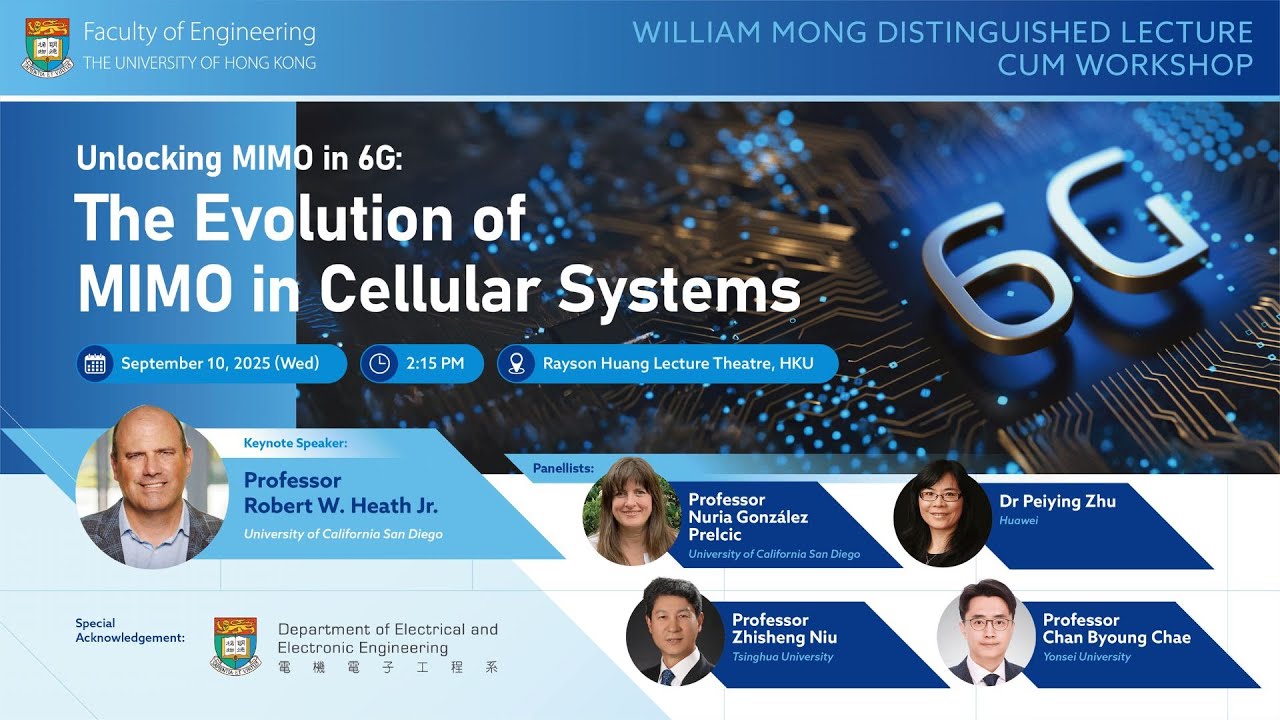 [William Mong Distinguished Lecture 2025 - 2026] Professor Robert W. Heath Jr. (September 10, 2025)