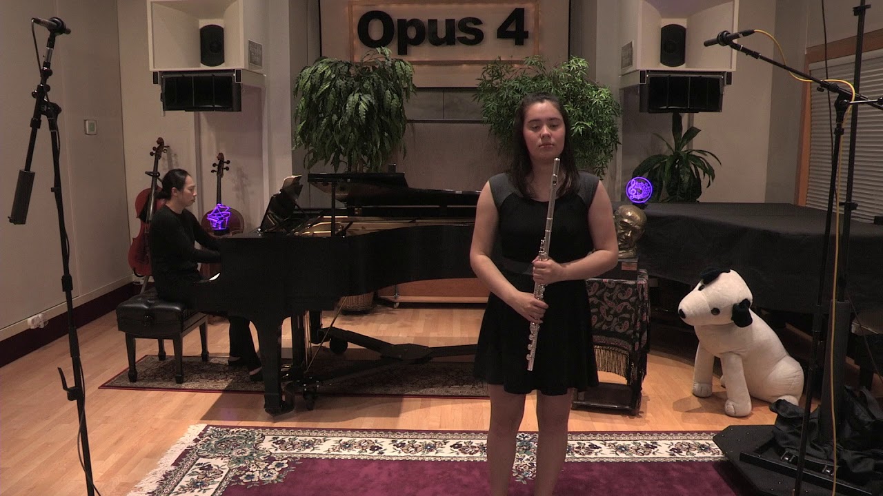 Opus 4 Studios: Jasmine Mikesell, flute: Sonata in D Op 94: Allegro con brio by Sergei Prokofiev