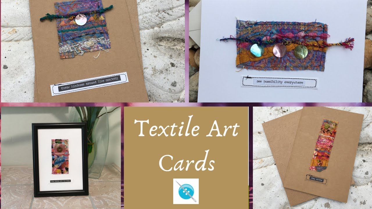 Handmade Textile Art Card, A Tutorial and Some Chit Chat