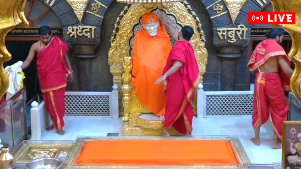 Shri Sai Baba Ratri Palki Darshan ll Today Live Shridi Temple ll 05 March 26 