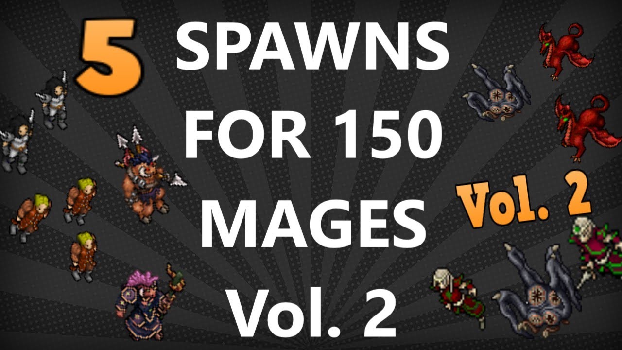 Tibia [where to hunt ED/MS] - MY TOP 5 PLACES FOR MAGES 150+  [Vol. 2 ][2020]