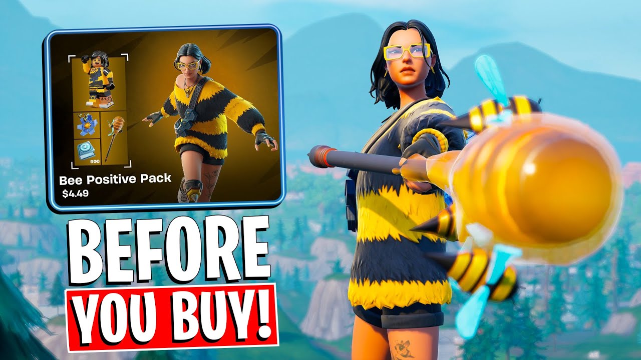 *НОВЫЙ* НАБОР BEE POSITIVE | Игровой процесс + комбо! Перед покупкой (Fortnite)