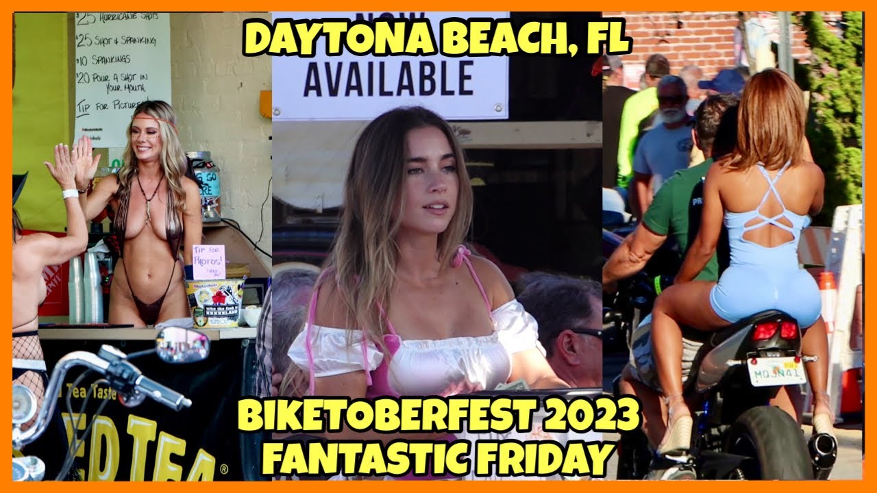 Daytona Biketoberfest 2023 - Fantastic Friday - 4K - Bike Week