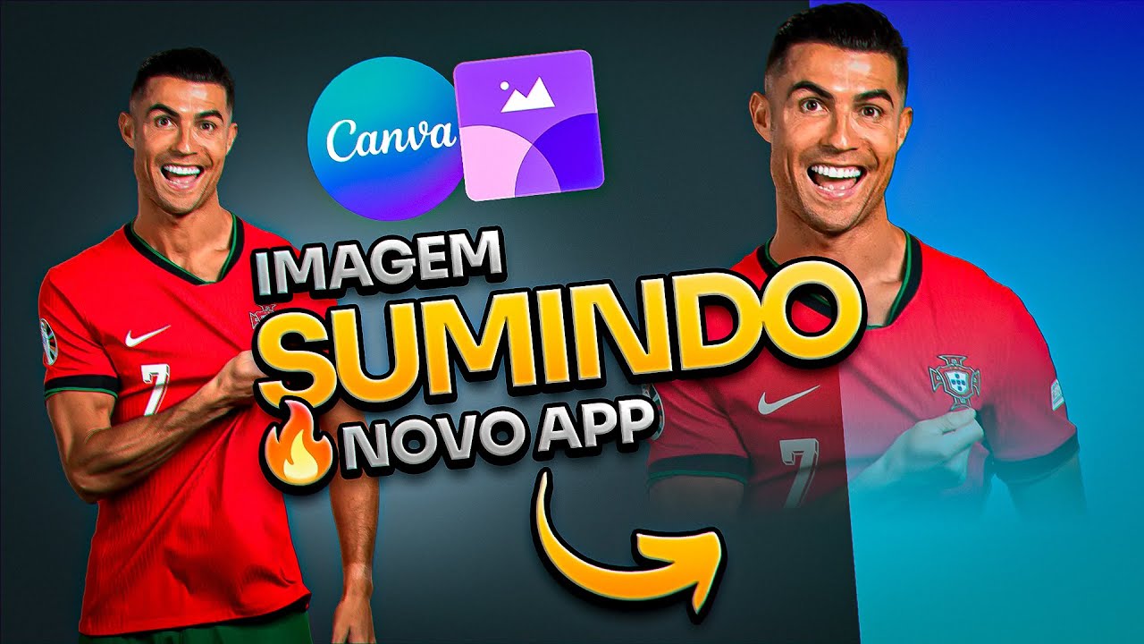 🔥NOVO APP de efeito para IMAGEM SUMINDO no Canva